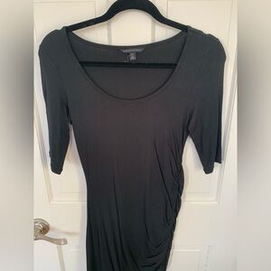 Banana Republic Black Short Sleeve Lightweight Jersey Dress